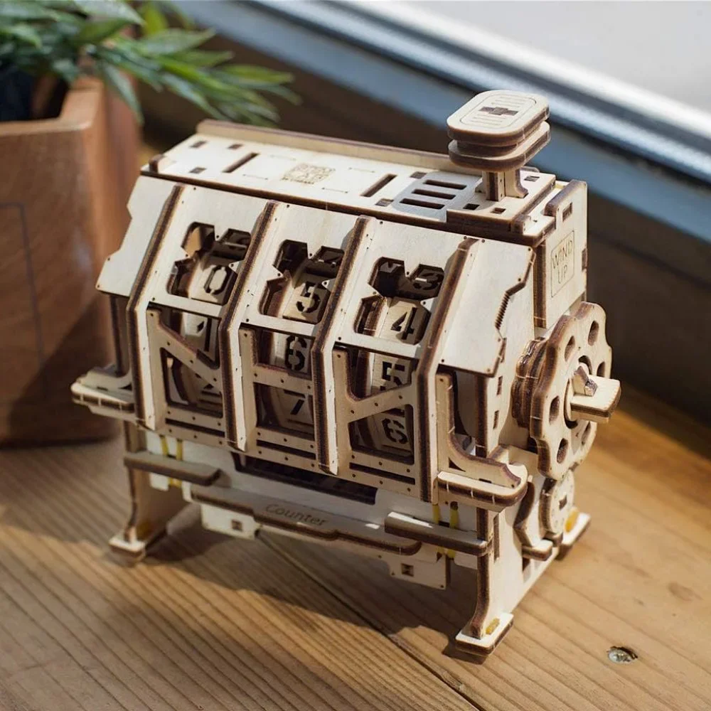 UGEARS STEM Lab 3D Puzzle Wood Model Kit Counter Wooden DIY Craft EASTER BASKET